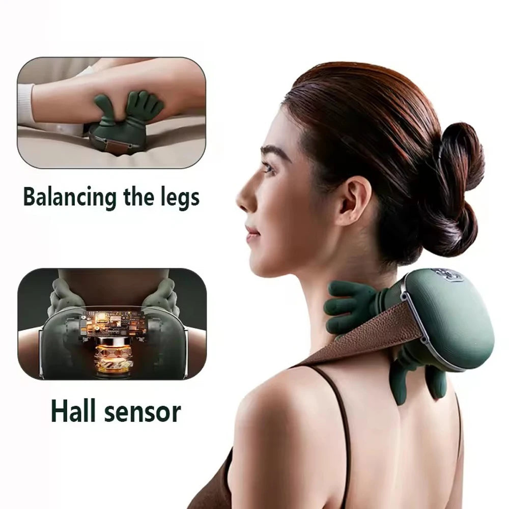 NEW Electric Neck And Shoulder Muscle Massager Wireless Shoulder And Back Kneading Massage Shawl Neck masajeador Relax Body