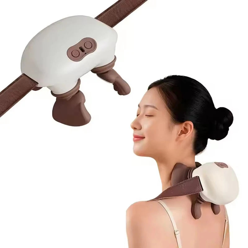 NEW Electric Neck And Shoulder Muscle Massager Wireless Shoulder And Back Kneading Massage Shawl Neck masajeador Relax Body