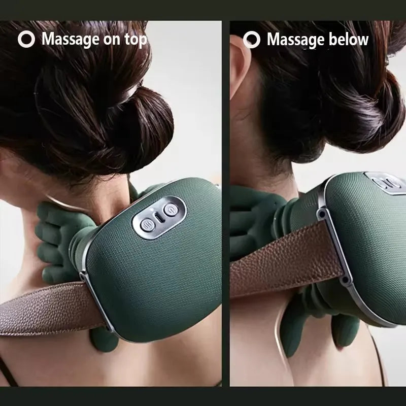 NEW Electric Neck And Shoulder Muscle Massager Wireless Shoulder And Back Kneading Massage Shawl Neck masajeador Relax Body